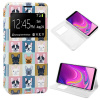 Flip Cover Samsung A920 Galaxy A9 (2018) Desenhos Cães