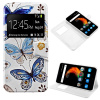 Flip Cover ZTE Blade A610 Plus Desenhos Borboletas