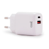 Carregador Vermelho Universal Fast Charger (PD) Dual Type-C / USB COOL (20W) Branco