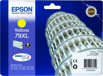 Tinteiro Epson 79XL Amarelo Original Série Torre de Pizza (C13T79044010)